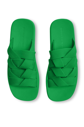 Intrecciato Slip-on Sandals